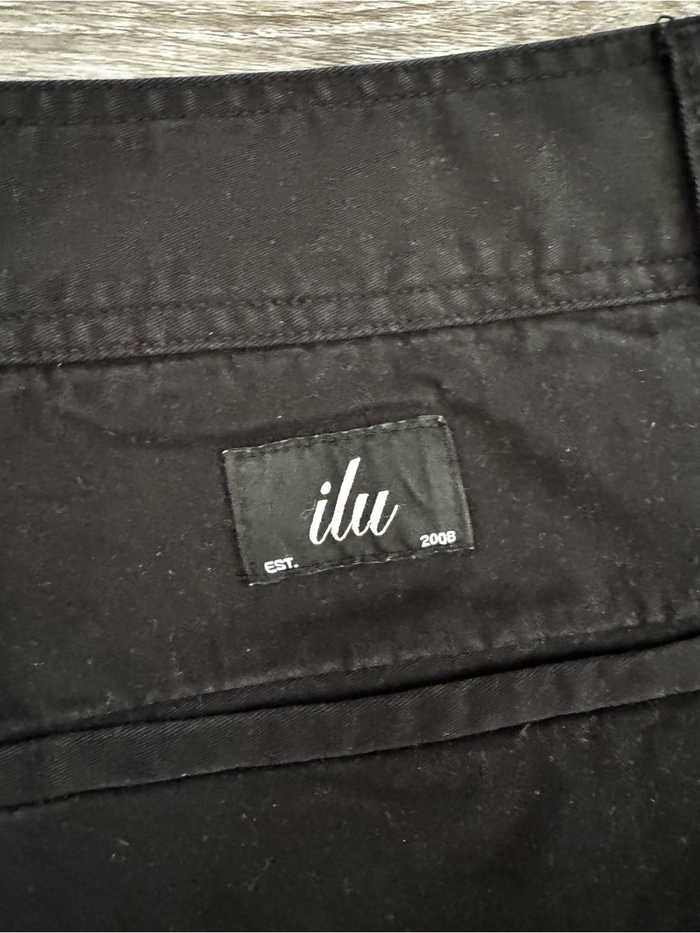 I Love Ugly Men's Black Chino Cropped Pants - Picture 6 of 8